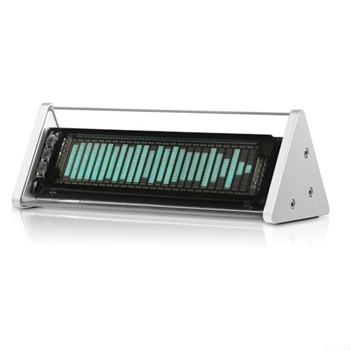 Fortschrittliches VFD-Spektrum-Schallpegelmessgerät mit 3 5 mm AUX-Kompatibilität und Uhr für den professionellen Einsatz (Silber) von VRTYVEYBB