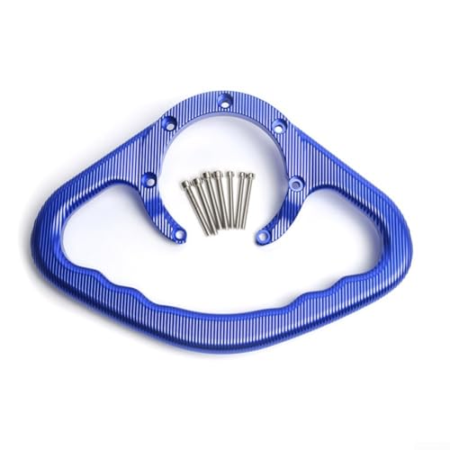 Für Honda Motorrad Beifahrertank Haltegriff für CBR250RR CBR400RR VFR 400 RVF 400 CNC Aluminiumlegierung Kraftstofftank Armlehne mit Rillen (blau) von VRTYVEYBB