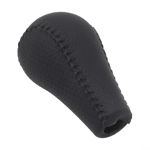 Für Nissan Navara D40 für Frontier Double Cab 6-Gang-Leder-Schaltknauf 2005 2015, Kunststoff- und Ledermaterialien für verbesserte Griffigkeit und lange Lebensdauer von VRTYVEYBB