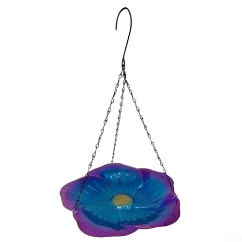 Für Vogeltränke im Garten und leicht zu reinigen, perfekt für Vogelliebhaber (blau) von VRTYVEYBB