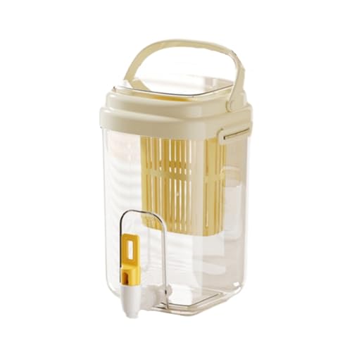 Funktioneller Kaltwasser-Wasserkocher mit Wasserhahn, perfekt für die Aufbewahrung von heißen und kalten Getränken (gelb) von VRTYVEYBB