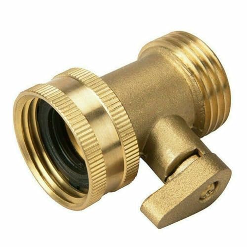 Gartenschlauch-Absperrventil mit Messing-Wasserhahn-Anschluss, 3/4-Zoll-Gewinde für bequeme Nutzung von VRTYVEYBB