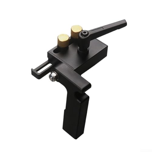 Gehrungsschienenstopper für 19 mm T-Schlitze, Aluminiumlegierung, Holzbearbeitungsbegrenzer, ergonomischer 90-Grad-Griff, Schiebestopper, Präzisions-Zaun-Positionierer für T-Schienen-Frästisch (links Gehrungsschienenstopper für 19 mm T-Schlitze, Aluminiumlegierung, Holzbearbeitungsbegrenzer, ergonomischer 90-Grad-Griff, Schiebestopper, Präzisions-Zaun-Positionierer für T-Schienen-Frästisch (links von VRTYVEYBB