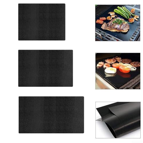 Grillmatte für den Außenbereich, feuerfest, hitzebeständig, Bodenschutz für Gasgrills, um das Deck sauber zu halten und rutschfest zu bieten (99 x 152 cm) von VRTYVEYBB
