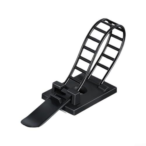 Große Packung mit 100 Nylon-Kabelbindern und Clips für die Organisation von Kabeln zu Hause oder im Büro, verstellbares Design sorgt für eine ordentliche und sichere Kabelanordnung von VRTYVEYBB