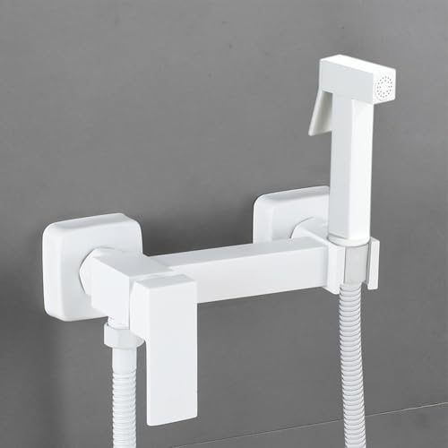 Handbrause mit Chrom-Finish, hervorragende Leistung, verbesserte Haltbarkeit (weiß) von VRTYVEYBB