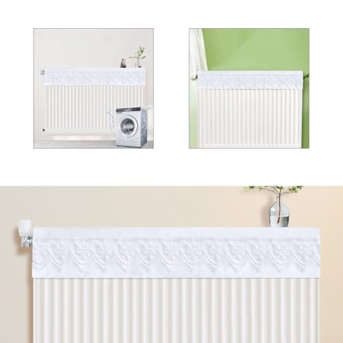 Heizkörperabdeckung mit Spitzendesign, praktischer Staubschutz, elegant für Home Touch (160 cm) von VRTYVEYBB