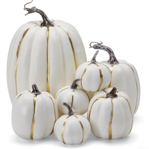 Herbst-Thema, 7-teiliges Kürbis-Dekor-Set, perfekte Requisiten für Thanksgiving-Partys und Halloween-Feiern von VRTYVEYBB