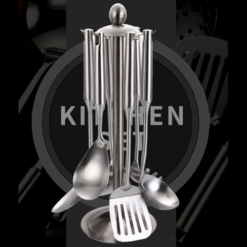 Hochleistungs-Wok-Schöpfkelle aus Edelstahl mit langem Griff, perfekt zum Kochen zu Hause (G) von VRTYVEYBB