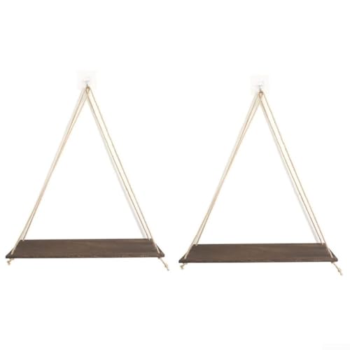 Holzregale 2er Set, perfekt geeignet für Bücher und dekorative Displays von VRTYVEYBB