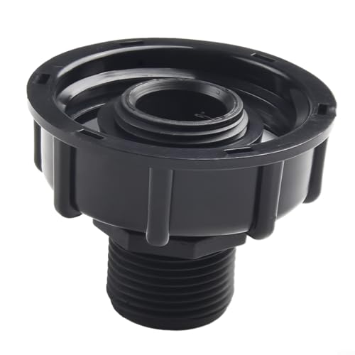 IBC Tankadapter mit 60 mm Grobgewinde-Schlauchanschluss, kompatibel mit 2 IBC-Ventilen mit Innengewinde, Kunststoffanschluss für Gartenschlauchbefestigung (32 mm) von VRTYVEYBB