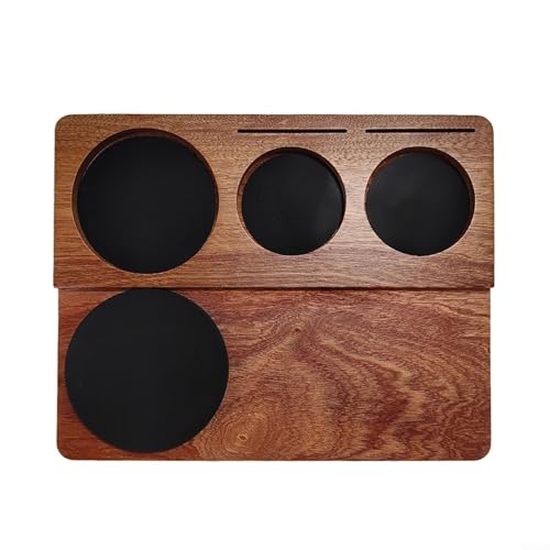Innovativer Siebträger aus Holz mit Bürste und Puck-Siebhalter von VRTYVEYBB
