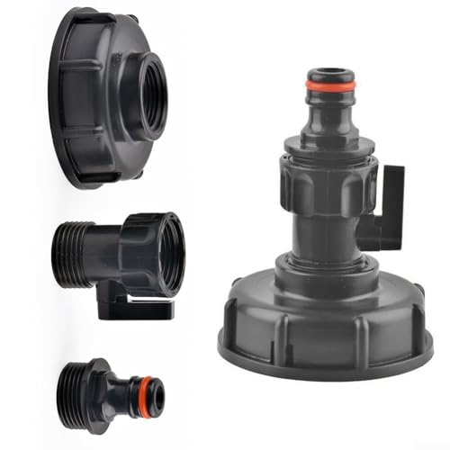 Interne Dosierventil und IBC Tankadapter Fitting Set mit Ablaufdüse und Mehrgewinde-Ventilanschlüssen für den industriellen Einsatz (C) von VRTYVEYBB