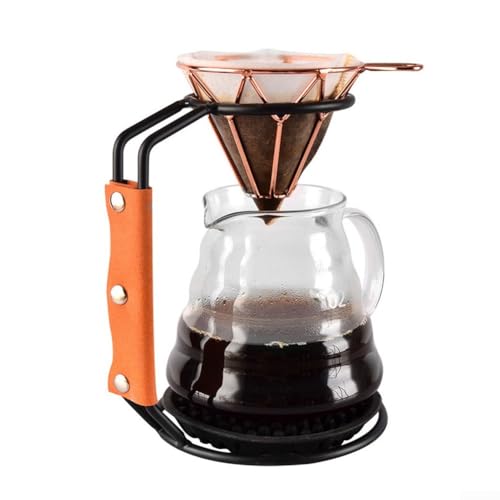 Kaffeefilterhalter aus robustem Metallmaterial, unverzichtbares Werkzeug, um Ihre Fähigkeiten zu verbessern (E) von VRTYVEYBB