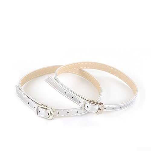 Knöchelriemen für Schuhe mit abnehmbaren Fersen, verbessert Mode und Passform (Silber) von VRTYVEYBB