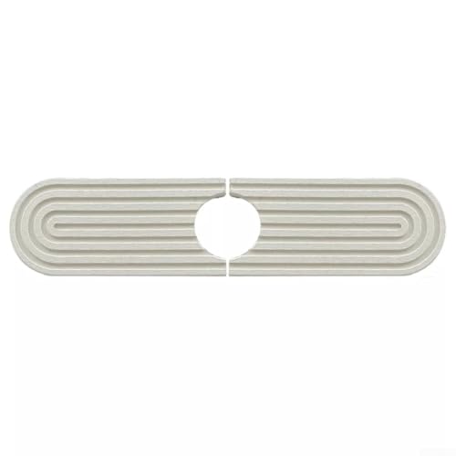 Küchenspüle Spritzpad Kieselgur Matte gegen Wasserflecken und Schäden (weiß) von VRTYVEYBB