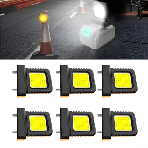 LED-Mini-Camping-Laterne, Arbeitsleuchte, 14 W, kompatibel mit 20 V, für 21 V Elektrowerkzeug-Batterien, verstellbare Akku-Schnittstelle für den Einsatz (4 Stück) von VRTYVEYBB