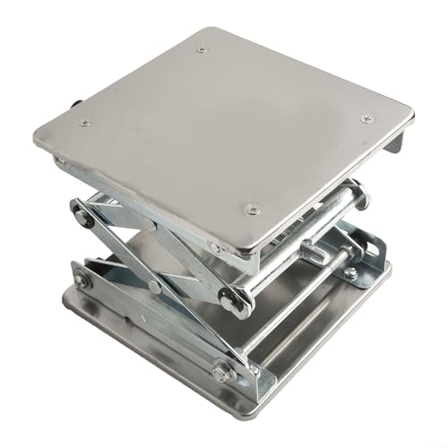 Laborheber aus Edelstahl mit kompaktem Design und einfach zu bedienender Handrad-Einstellfunktion von VRTYVEYBB