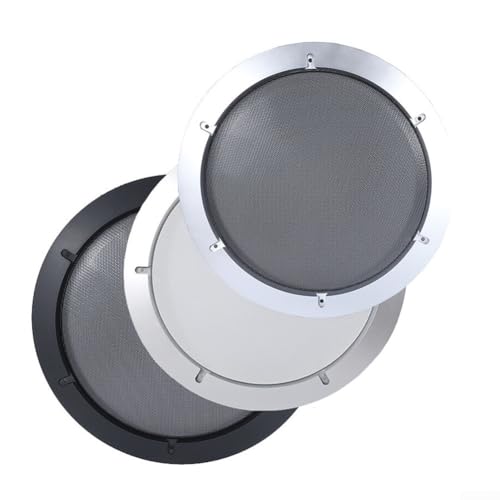 Lautsprechernetzabdeckung mit mehreren Größenoptionen, zuverlässiger Schutz für verschiedene Lautsprechermodelle (Silber+Schwarz) von VRTYVEYBB