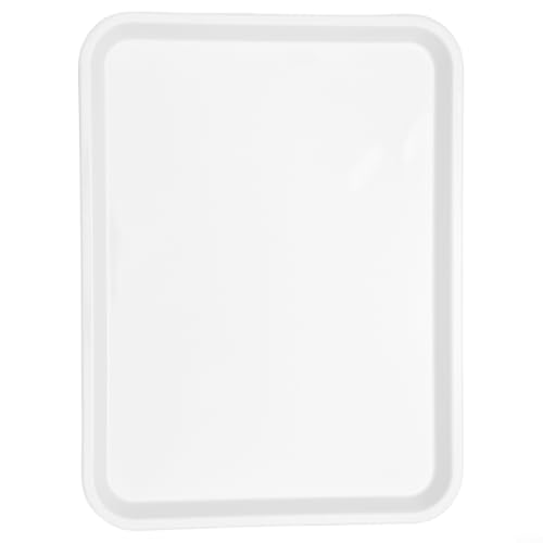 Leicht zu reinigendes, rechteckiges Serviertablett mit rutschfester Unterseite für sicheren Gebrauch (38,3 cm x 29 cm) von VRTYVEYBB