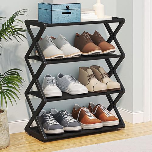 Leiter-Schuhregal X-förmiges Design für effiziente Schuhaufbewahrung in jedem Raum (C) von VRTYVEYBB