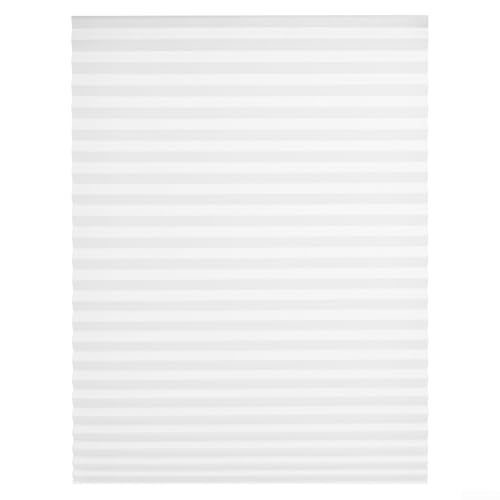 Lichtfilternde Jalousien, verstellbare Vlies-Vorhänge für Familien-Sicherheitsbedürfnisse (weiß, 90 x 180 cm) von VRTYVEYBB