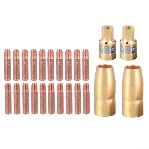 MIG Taschenlampen-Set, Zubehör, kompatibel mit Miller M 100/150 und Hobart H910, umfassendes 24-teiliges Set (0,8 mm) von VRTYVEYBB