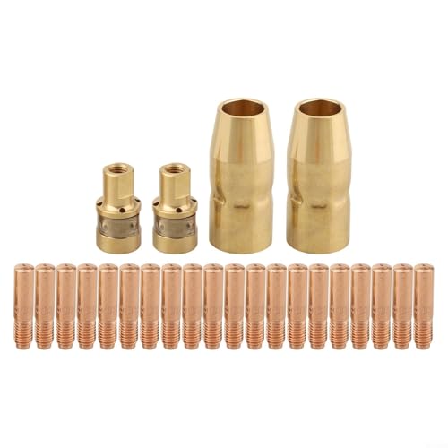 MIG Taschenlampen-Set, Zubehör, kompatibel mit Miller M 100/150 und Hobart H910, umfassendes 24-teiliges Set (0,9 mm) von VRTYVEYBB