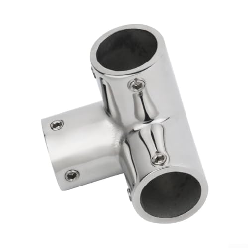 Marine-Handlauf-Rohrverschraubungen aus Edelstahl 316 mit 90-Grad-T-Ellenbogen-Design für effiziente Verzweigung und sichere Installation in anspruchsvollen Umgebungen (25 mm) von VRTYVEYBB