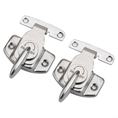 Metall-Tischschlösser für Esstischschnallen, Verbindungsstücke mit Türüberhaken und Befestigungselementen, 2 Stück, sichere Möbelriegel für Esstische, Schreibtische, Schränke (2 Stück) von VRTYVEYBB