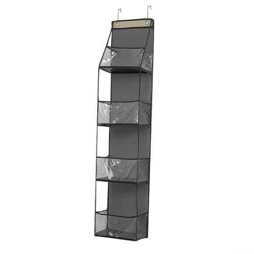 Multifunktionale Haushalts-Aufbewahrungstasche mit transparenten Taschen für einfachen Zugriff und Organisation (4 schwarze Quadrate) von VRTYVEYBB