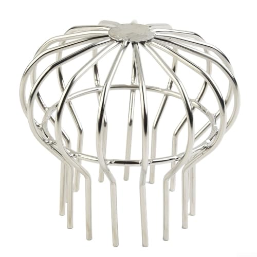 Outdoor Drainage Solutions Edelstahlkappe zur Vermeidung von Laubansammlungen auf Balkonen (110 mm) von VRTYVEYBB