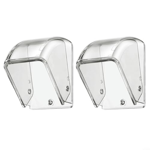 PC-Türklingel-Abdeckung, transparent, wasserdicht, Schutz für kabellose Türklingeln, für den Außenbereich (2 Stück) von VRTYVEYBB