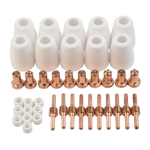 Plasmaschneider-Verlängerungsspitzen, 40-teiliges Set für PT31 40 Taschenlampe CUT40 50 verwendete Materialien Plasmaschneider-Verlängerungsspitzen, 40-teiliges Set für PT31 40 Taschenlampe CUT40 50 verwendete Materialien von VRTYVEYBB