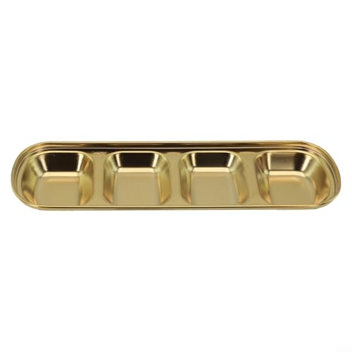 Praktische, stapelbare Dip-Schalen aus Edelstahl, perfekt für Veranstaltungen im Freien (Gold) von VRTYVEYBB