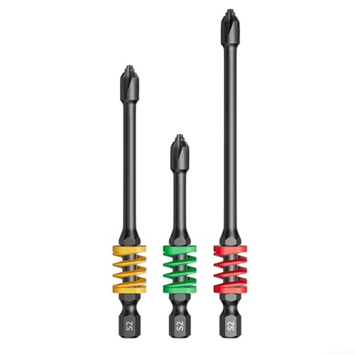 Professionelles elektrisches Schraubendreher-Bit-Set mit Kreuz-harten Anti-Rutsch-Spitzen und Feder-Design, geeignet für mehrere Schraubentypen und langfristige Nutzung von VRTYVEYBB