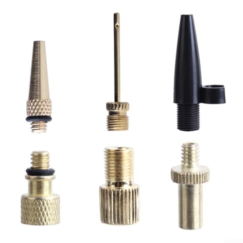 Pumpenadapter Set mit 6 Stück für Luftmatratze, Fußball und Fahrradreifen Pumpenadapter Set mit 6 Stück für Luftmatratze, Fußball und Fahrradreifen von VRTYVEYBB