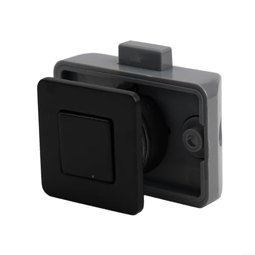 Push-Lock-Lösung für 18 mm Türen, zuverlässiger Mechanismus für Wohnmobile und Marine-Anwendungen (schwarz) von VRTYVEYBB