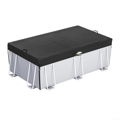 Rechteckige Poolabdeckung mit Kordelzug, 210D Oxford-Tuch, minimiert Wasserverdunstung und sorgt für Sauberkeit (1,8 x 3,6 m) von VRTYVEYBB