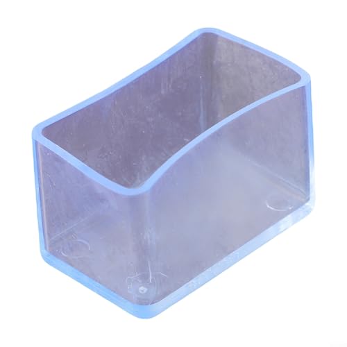 Rechteckiger Bodenschutz für Stühle, 12 PVC-Beinabdeckungen für leise Bewegungen (30 x 50 mm) von VRTYVEYBB