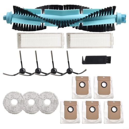 Roboter-Staubsauger-Wartungsset, Staubsauger-Zubehör-Set für Rollbürste, Wischmopp-Pads, Filter, Seitenbürsten, Staubsammelbeutel für Cecotec für Conga 11090 (A) von VRTYVEYBB