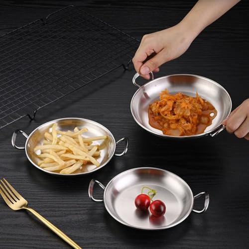 Robustes Edelstahl-Snack-Tablett mit hochglanzpolierter Oberfläche, einfach zu pflegen und zu verwenden (2) von VRTYVEYBB