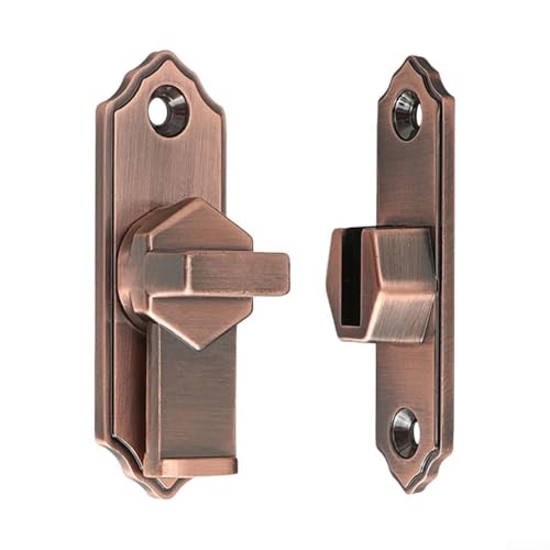 Robustes Schiebetürschloss mit Anti-Hebel-Funktionen für Zuhause und Geschäft (Rotbronze) von VRTYVEYBB