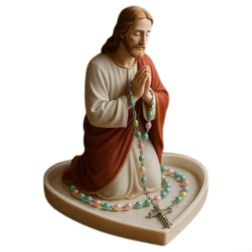 Rosenkranzhalter mit Kunstharz für Hingabe und Präsentation, bietet eine elegante Ergänzung für jeden Schreibtisch, Regal oder Altar (Herren) von VRTYVEYBB