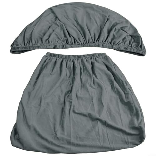 Schlanke, elastische Drehsitzbezüge, die Stil und Schutz für Ihre Lieblingsstühle bieten (grau) von VRTYVEYBB
