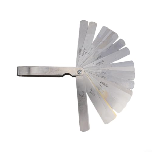 Schlankes Design, Fühlerlehre, Edelstahl, inklusive 32 konischen Klingen für genaue Lückenbewertung Schlankes Design, Fühlerlehre, Edelstahl, inklusive 32 konischen Klingen für genaue Lückenbewertung von VRTYVEYBB