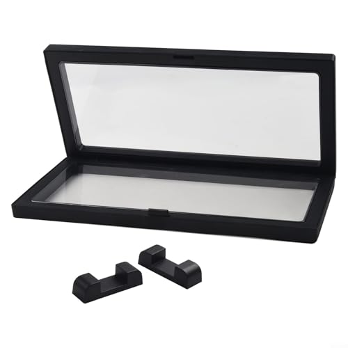 Schmuckbox mit transparenter Aufhängung und Schutzfunktionen, 230 mm x 110 mm x 20 mm (schwarz) von VRTYVEYBB