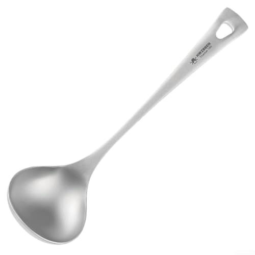 Schöpfen Sie Ihre Lieblingssuppen mit dieser stabilen Schöpfkelle mit langem Griff aus Legierung (matt) auf von VRTYVEYBB