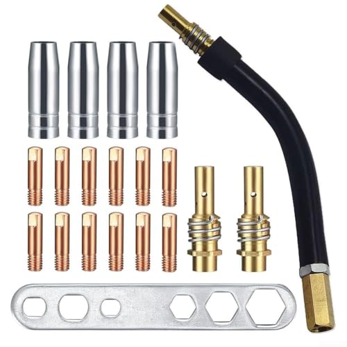 Schweißgeräte-Set, komplettes 20-teiliges Set mit Kontaktspitzen und Zubehör, kompatibel mit AK15 Taschenlampen Schweißgeräte-Set, komplettes 20-teiliges Set mit Kontaktspitzen und Zubehör, kompatibel mit AK15 Taschenlampen von VRTYVEYBB