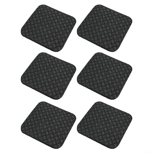 Silikon-Laufband-Matten-Set, 6-teilig/8-teilig, rutschfeste Kissen für Trainingsgeräte (6 Stück) von VRTYVEYBB